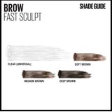 3x Maybelline Brow Fast Sculpt Wenkbrauwgel 10 Clear 6 ml