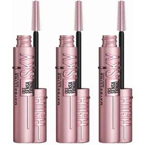 Maybelline New York - Lash Sensational Sky High - Very Black - Zwart - Lengte Mascara - 3 x 7,2ml
