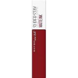 Maybelline New York Lippenstift, Super Stay Matte Ink, Flüssig, matt und langanhaltend, Nr. 340 Exhilator, 5ml
