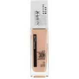 Maybelline New York Wasserfestes Make up, Foundation mit hoher Deckkraft, Langanhaltendes Gesichts-Make-up, Super Stay Active Wear, Farbe: Nr. 5 Light Beige (Sehr Hell), 1 x 30 ml