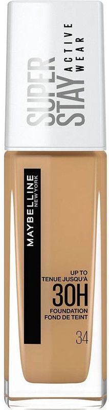 Maybelline SuperStay Active Wear Langaanhoudende Make-up voor Volledige Dekking Tint 34 Soft Bronze 30 ml