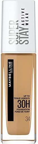 Maybelline SuperStay Active Wear Langaanhoudende Make-up voor Volledige Dekking Tint 34 Soft Bronze 30 ml