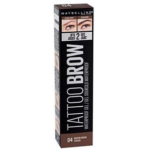 Maybelline New York - Tattoo Brow - Wenkbrauwgel - Medium Brown - Waterproof, 5 ml