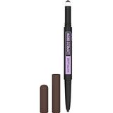 Maybelline New York Oog make-up Wenkbrauwen Express Brow Satin Duo No. 04 Dark Brown