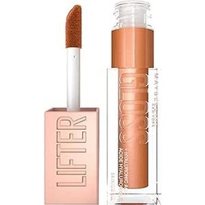 Maybelline New York - Hydraterende & Plumping Liquid Lip Gloss - Met Hyaluronzuur - Lifter Gloss Bronzed Edition - Kleur: Gold (019) - 5,4 ml