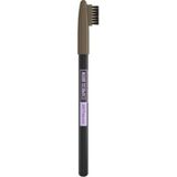 Maybelline New York - Express Brow Shaping Pencil - 03 Medium Brown - Bruin Wenkbrauwpotlood en Borstel