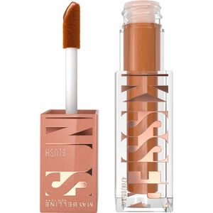 Maybelline New York Sunkissed Liquid Glow Blush - 11 Electric Bronze - blush voor alle huidtypen - verrijkt met vitamine E - voor een sunkissed glow - voelt licht aan op de huid - inclusief applicator