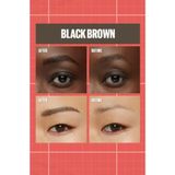 Maybelline - Build-a-Brow - Wenkbrauwpotlood/-gel - voor elk type wenkbrauw - creëert natuurlijke, vollere wenkbrauwen in slechts 2 stappen - Black Brown