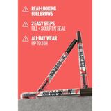 Maybelline - Build-a-Brow - Wenkbrauwpotlood/-gel - voor elk type wenkbrauw - creëert natuurlijke, vollere wenkbrauwen in slechts 2 stappen - Black Brown