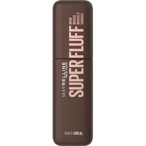 Maybelline New York Superbluff Brow Mousse - 260 Deep Brown - Wenkbrauwmascara - Tot 16 uur* langhoudend - Luchtige mousse formule - 5 ml