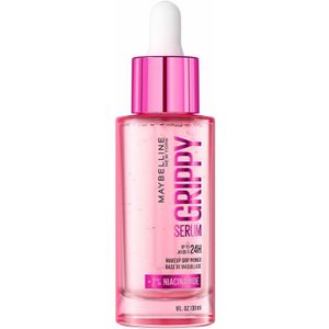 Maybelline New York Grippy Serum foundation, fixeert make-up gedurende 24 uur, formule met 2% niacinamide, 30 ml