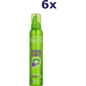 Garnier - Fructis Style Mousse Hydra Curls Extra Strong 04 - 6 x 200ml - Voordeelverpakking