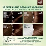 Garnier Nutrisse Ultra Crème Middenbruin 4 - Permanente Haarkleuring