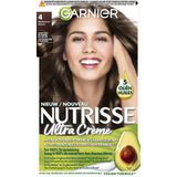 Garnier Nutrisse Ultra Crème Middenbruin 4 - Permanente Haarkleuring