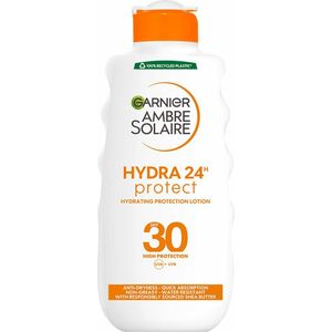 6x Garnier Ambre Solaire Hydra 24 Zonnebrandmelk SPF 30 200 ml