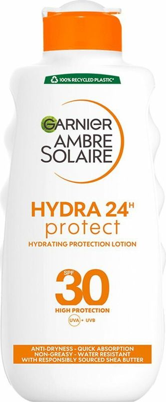 Garnier Ambre Solaire Hydraterende zonnebrandmelk SPF 30 - 6 x 200 ml - Voordeelverpakking