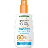Garnier Ambre Solaire Sensitive Expert SPF50+ Zonnebrand Spray - 200ml