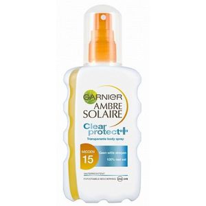 Garnier Ambre Solaire Clear Protect SPF 15 Zonnebrand Spray - 200 ml