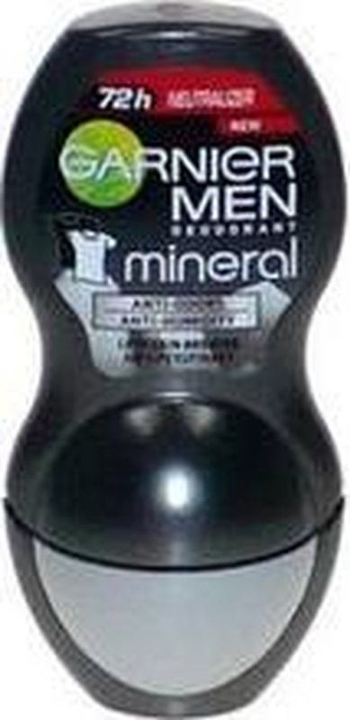 Garnier - Men Mineral Neutralizer - Antitranspirant Roll-On - Tegen Witte Vlekken - 50 ml