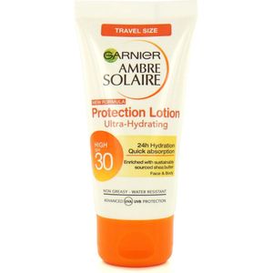 Garnier Ambre Solaire Ultra-Hydrating Sun Cream SPF 30 50ml Travel Size