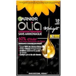 Garnier - Olia - Ammoniavrije Permanente Haarkleuring - 120 g - 1.0 Absoluut Zwart