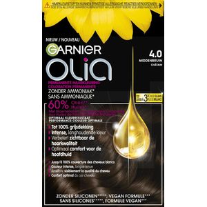 Garnier Olia Middenbruin 4 - Permanente Haarkleuring Zonder Ammoniak