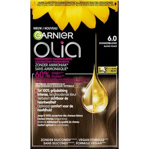 1+1 gratis: Garnier Olia Permanente Crèmekleuring 6.0 Donkerblond