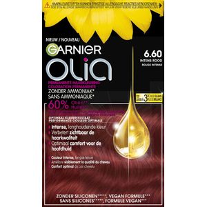 Garnier Olia Intens Rood 6.60 - Permanente Haarkleuring Zonder Ammoniak