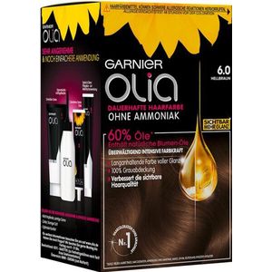 Garnier Olia - Haarverfset - Lichtbruin - Natuurlijke Bloemoliën