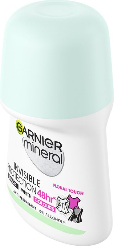 Garnier - Mineral Invisible - Roll-On Deo - 48u - Vrij van Alcohol en Parabenen