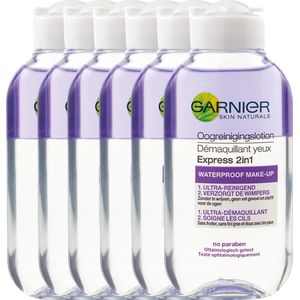 Garnier SkinActive 2in1 Oogmakeupreiniging - 6 x 125 ml - Voordeelverpakking