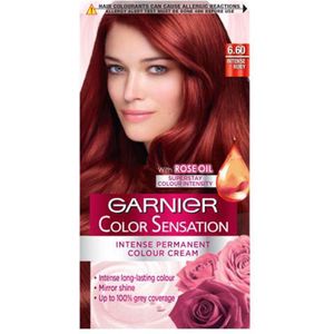 Garnier Color Sensation Intense Permanent Color Cream - 6.60 Intense Ruby Red