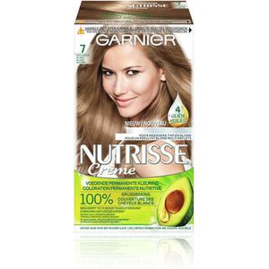 3x Garnier Nutrisse Ultra Crème Permanente Haarkleuring 7.0 Natuurlijk Blond