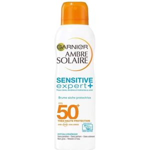 Garnier Ambre Solaire Sensitive Expert + Dry Mist SPF 50+ Zonnebrand Spray - 200 ml