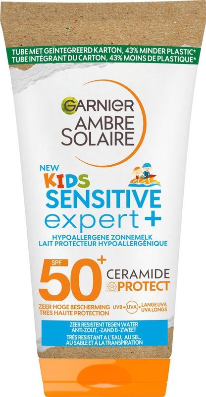 Garnier Ambre Solaire Kids Reisformaat Zonnemelk SPF 50+ - Zonnebrandcrème - 50ml