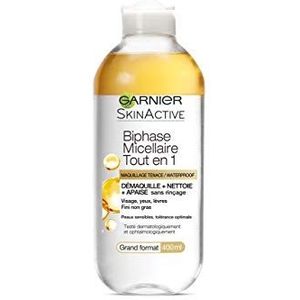 Garnier - SkinActive - Alles-in-één 2-fase micellaire oplossing - alle huidtypes, zelfs de gevoelige - 400 ml