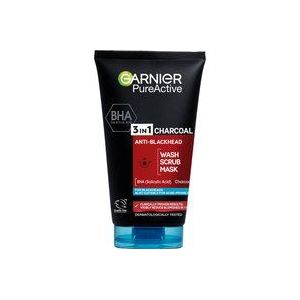 Garnier Pure Active Intensive 3 in 1 Anti-Blackhead Charcoal Wash, Scrub and Mask 150ml