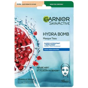 Garnier SkinActive Hydra Bomb Sheet Mask met Granaatappel - Gezichtsmasker – Tissue Masker - Gezichtsverzorging