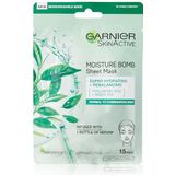 Garnier - Moisture Bomb - Gezichtsmasker - Groene Thee - 1 Stuk