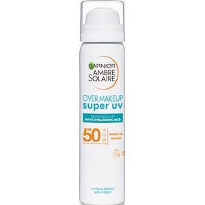 Garnier Ambre Solaire Super UV Over Makeup Protection Mist with Hyaluronic Acid SPF50+ (75 ml)