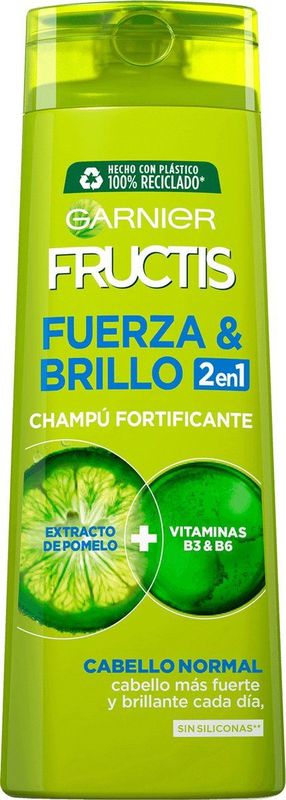Verstevigende Shampoo Fructis Fuerza & Brillo 2 En 1 Garnier (360 ml)