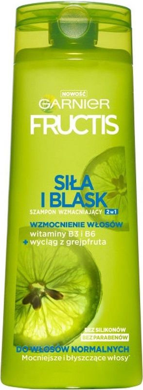 Garnier - Fructis - Shampoo - Strength & Shine - Grapefruitextract - 250ml