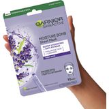Garnier - Moisture Bomb - Gezichtsmasker - Lavendel - 3 stuks