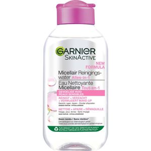 Garnier SkinActive Micellair Reinigingswater voor de Gevoelige Huid - 100 ml - Verzachtend en Reinigend Micellair Water Reisformaat