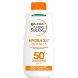 Garnier Ambre Solaire Hydra 24 Zonnebrandmelk SPF 50+ - 6 x 200 ml - Voordeelverpakking