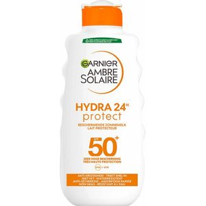 6x Garnier Ambre Solaire Hydra 24 Zonnebrandmelk SPF 50+ 200 ml