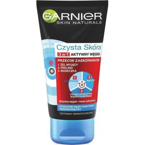 Garnier - Pure Active - Gezichtsmasker - Zwart - Actieve Kool - 150 ml