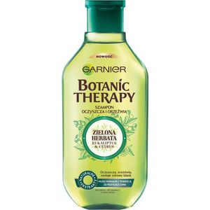 Garnier Botanic Therapy Groene Thee, Eucalyptus & Citrus Shampoo voor normaal haar met de neiging tot vettig, verfrissend en zuiverend, 400 ml