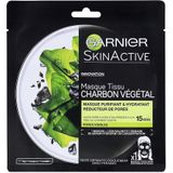Garnier SkinActive Tissue Masker met Charcoal - 1 stuk