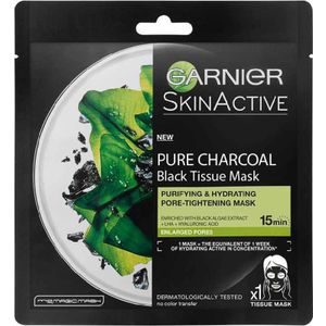Garnier Skin Active Pure Charcaol Black Algae Purifying & Hydrating Pore-tightning Sheet Mask 1 st